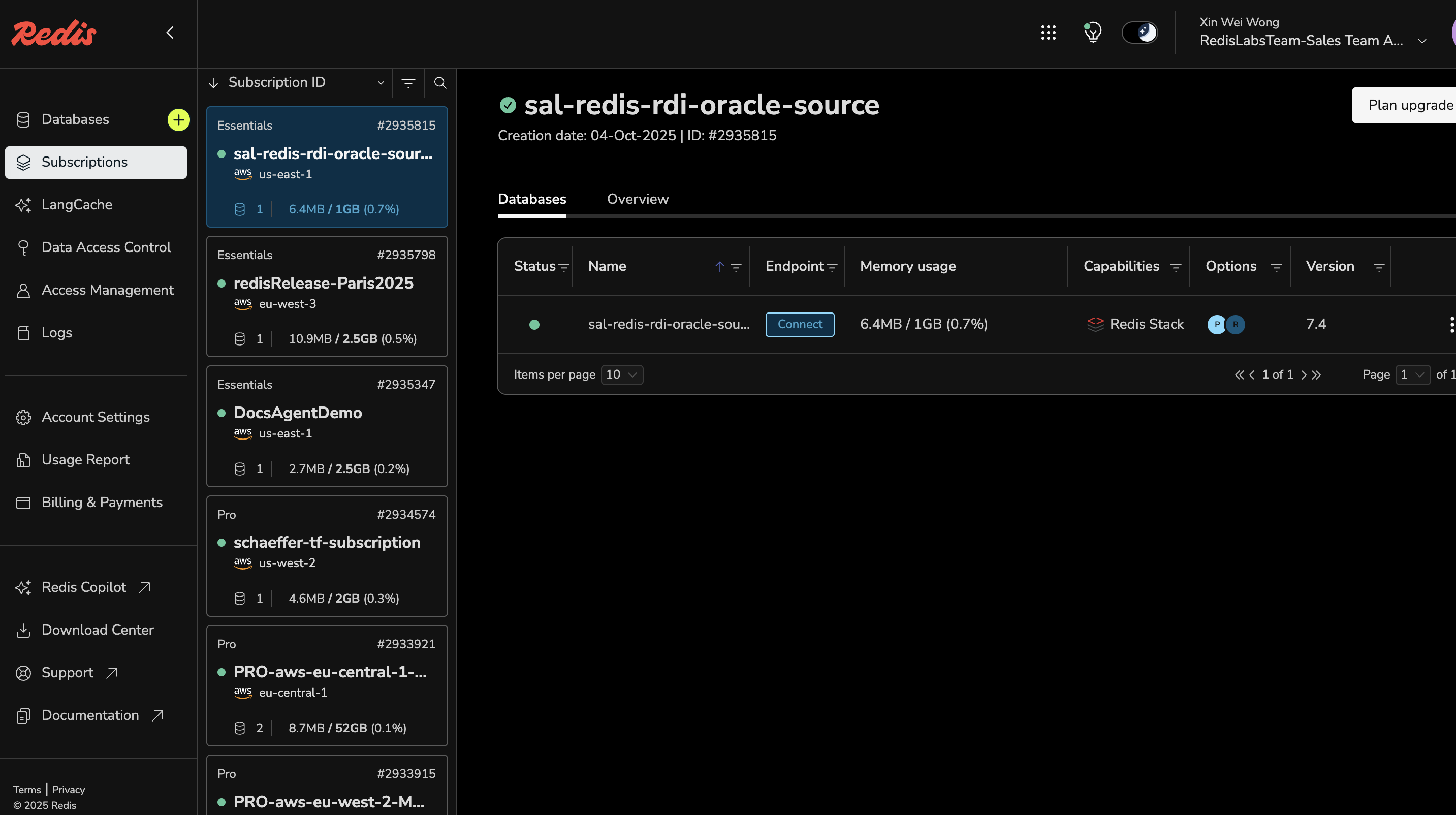 Redis Cloud Terraform